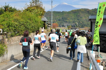 コースから富士山を眺めることができる