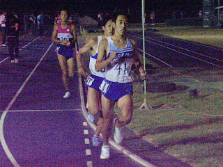 10000m10組 7000m通過 松宮選手と北村選手の先頭争い