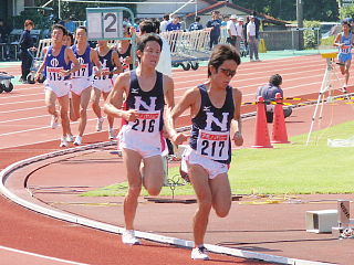 5000m(決勝) 4200m通過 日大勢2人による先頭争い