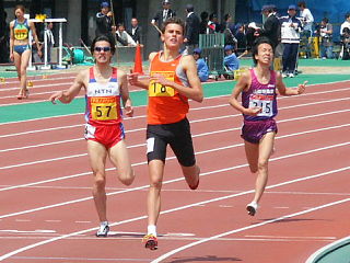 男子1500mフィニッシュ 優勝はジェフリー選手(オーストラリア)
