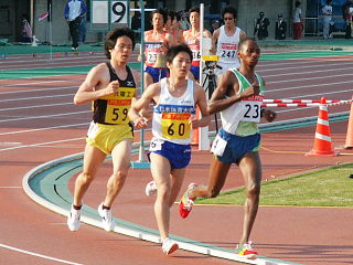 男子5000m 1400m通過 北村選手(日体大)など3人が第2集団